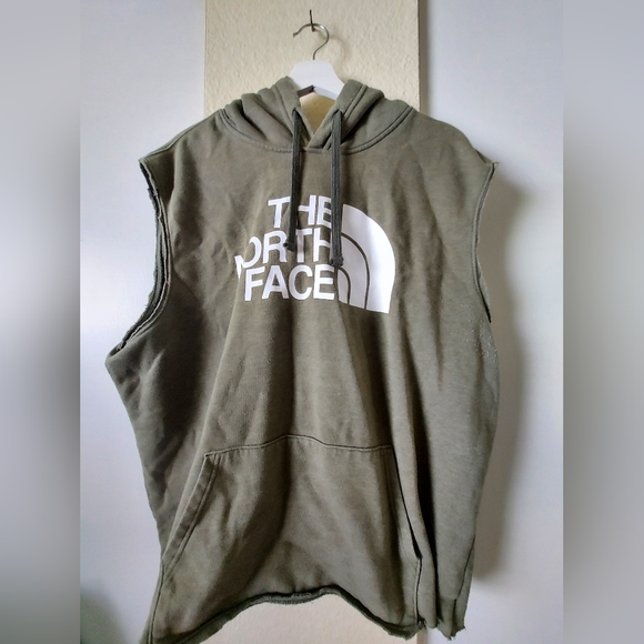 Greenish North Face Hoodie - Picture 1 of 7
